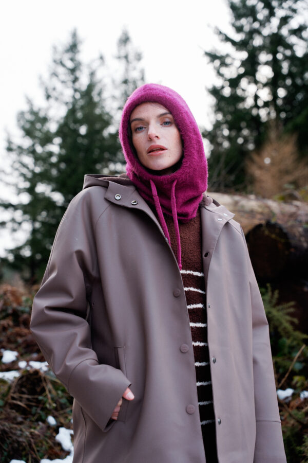 Cagoule femme en maille Suzi