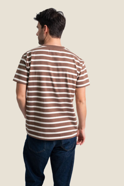 Tee-shirt homme rayé col rond