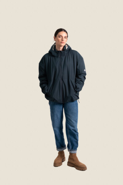 Veste femme zippé et capuche doublure sherpa