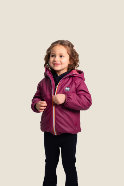 Ciré mixte enfant zippé matelassé et capuche