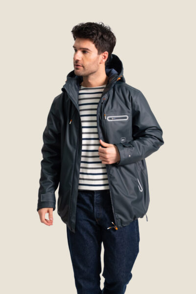 Ciré homme zippé capuche