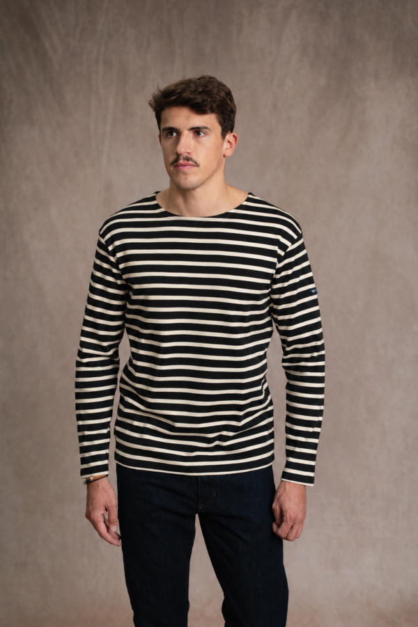 Marinière épaisse manches longues homme Cordage – Marine/Ecru