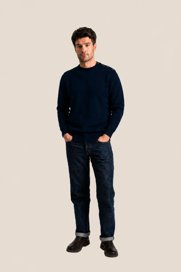Pull marin homme James – Marine