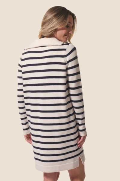 Robe femme col camionneur zippé