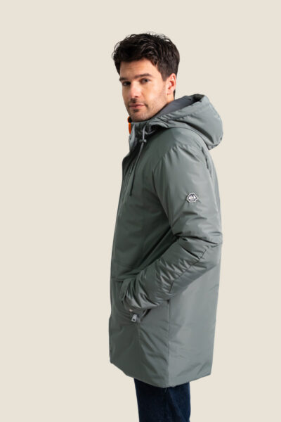 Parka homme imperméable coupe droite couture étanchées Enzo