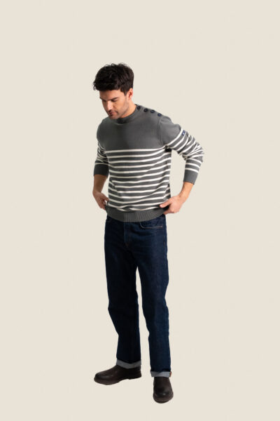 Pull homme bouton épaule James