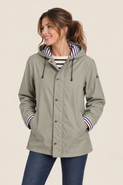 Ciré mixte zippé capuche doublure polaire Stratus