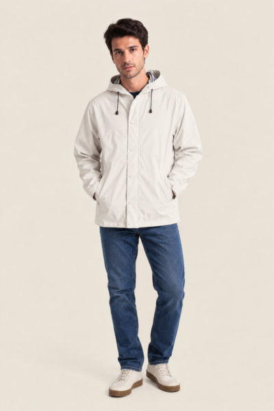 Ciré mixte zippé capuche doublure polaire Stratus